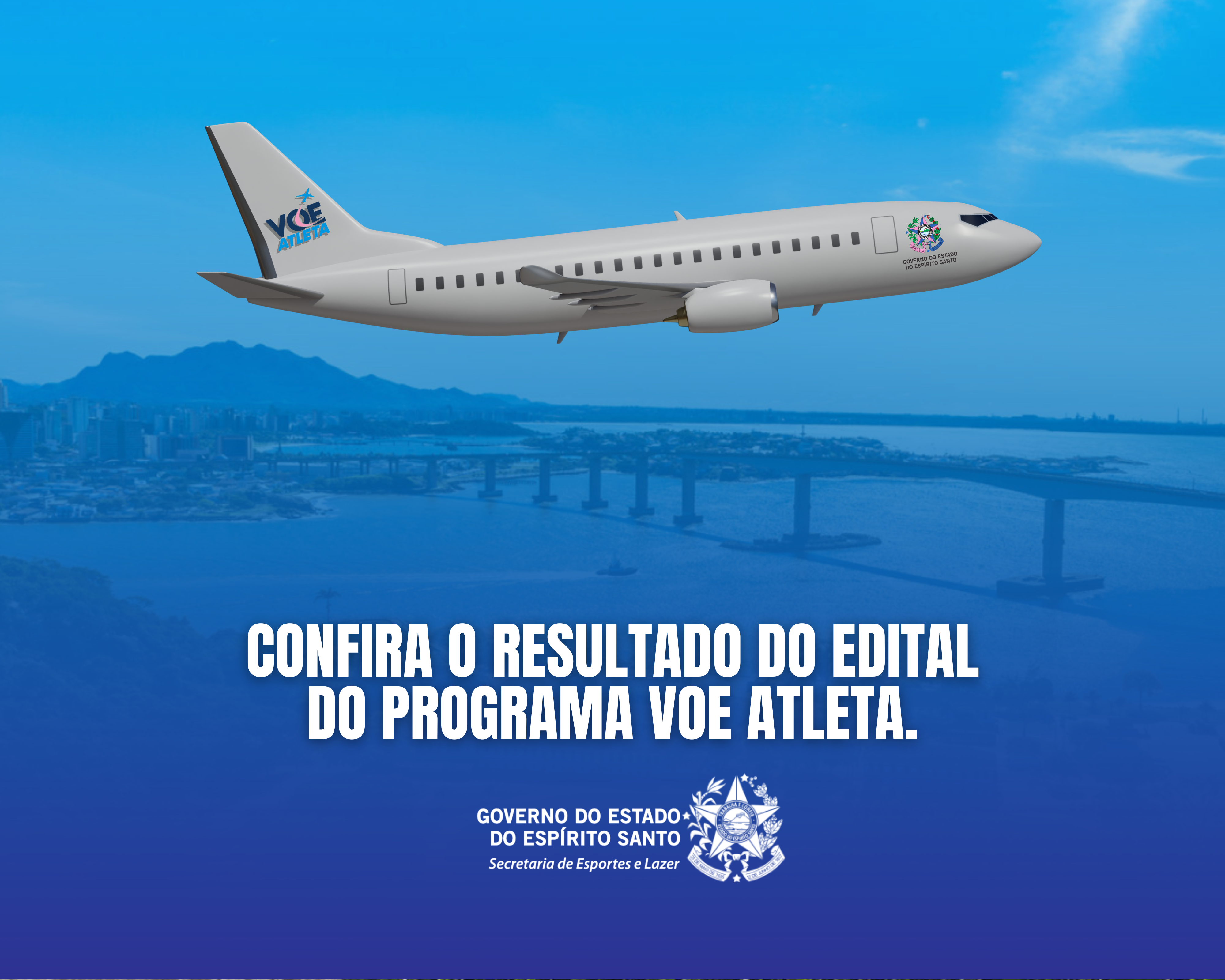 CONFIRA O RESULTADO DO EDITAL DO PROGRAMA VOE ATLETA. (Story do Instagram) (Post para Instagram (Quadrado)) (Álbum de fotos (paisagem))